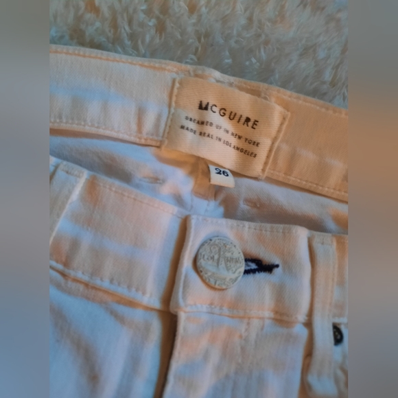 MCGUIRE White Designer Jeans Sz 26 - Picture 4 of 8